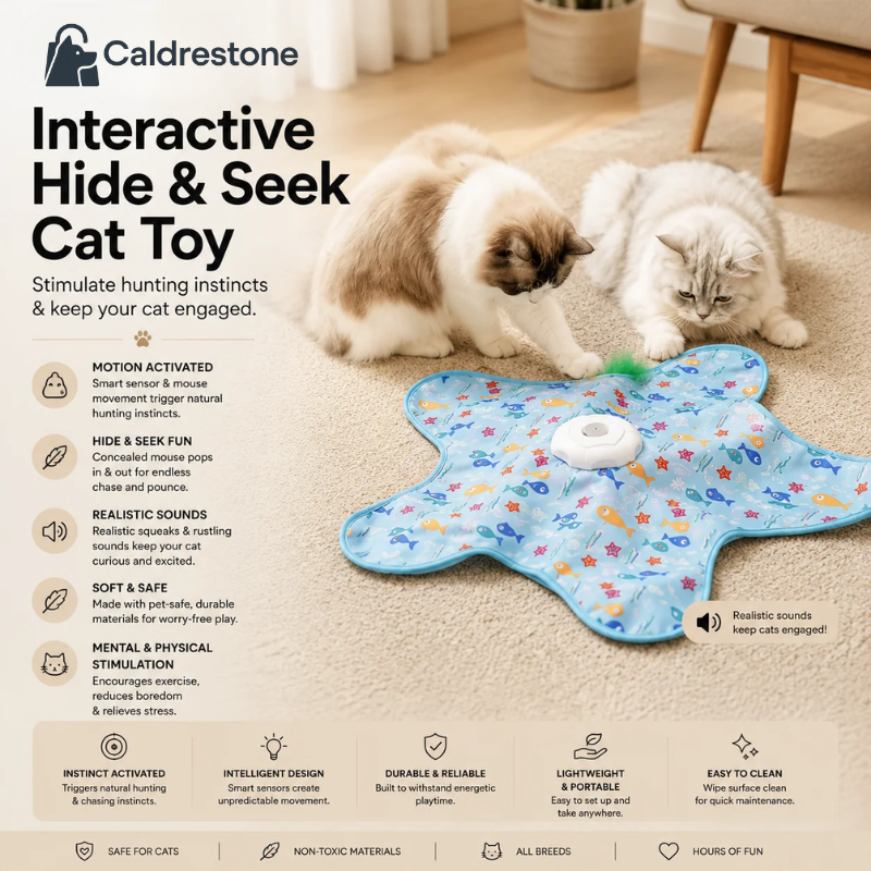 Wondimagegne Interactive Hide & Seek Cat Toy