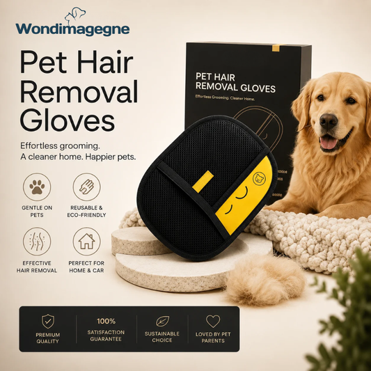 Wondimagegne  Pet Hair Removal Gloves